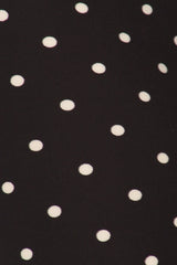 Leggings Depot LY5R-R885 BLACK WHITE DOTS One Size Full Length Leggings