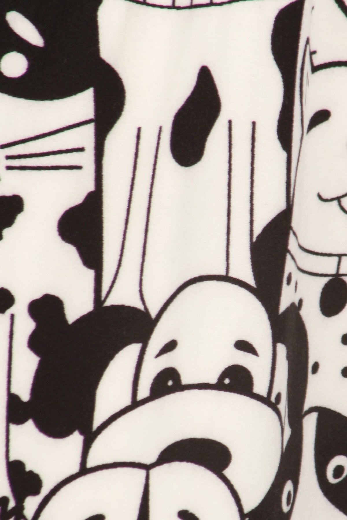 Leggings Depot CPR-S679W WHITE DOGS One Size Capri Leggings