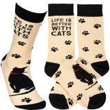 Primitives 107542 Better With Cats Unisex Socks