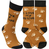 Primitives 110641 Love My Rescue Socks