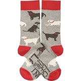 Primitives 115097 Dog Is On My Lap Unisex Socks