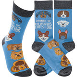 Primitives 115099 Owner Of World's Cutest Dog Unisex Socks