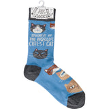 Primitives 115100 World's Cutest Cat Socks