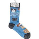 Primitives 115100 Owner Of World's Cutest Cat Unisex Socks