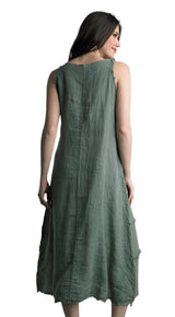 Tempo Paris 1475AOV Olive 100% Cotton Dress
