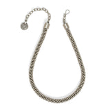 Chanour 1642 Handmade Knitting Beaded Pewter Necklace