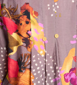 Shana 25504MU Multicolor Printed Button Back Short Shirt