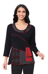 Parsley & Sage 25W211C35 ROONEY Fancy Top