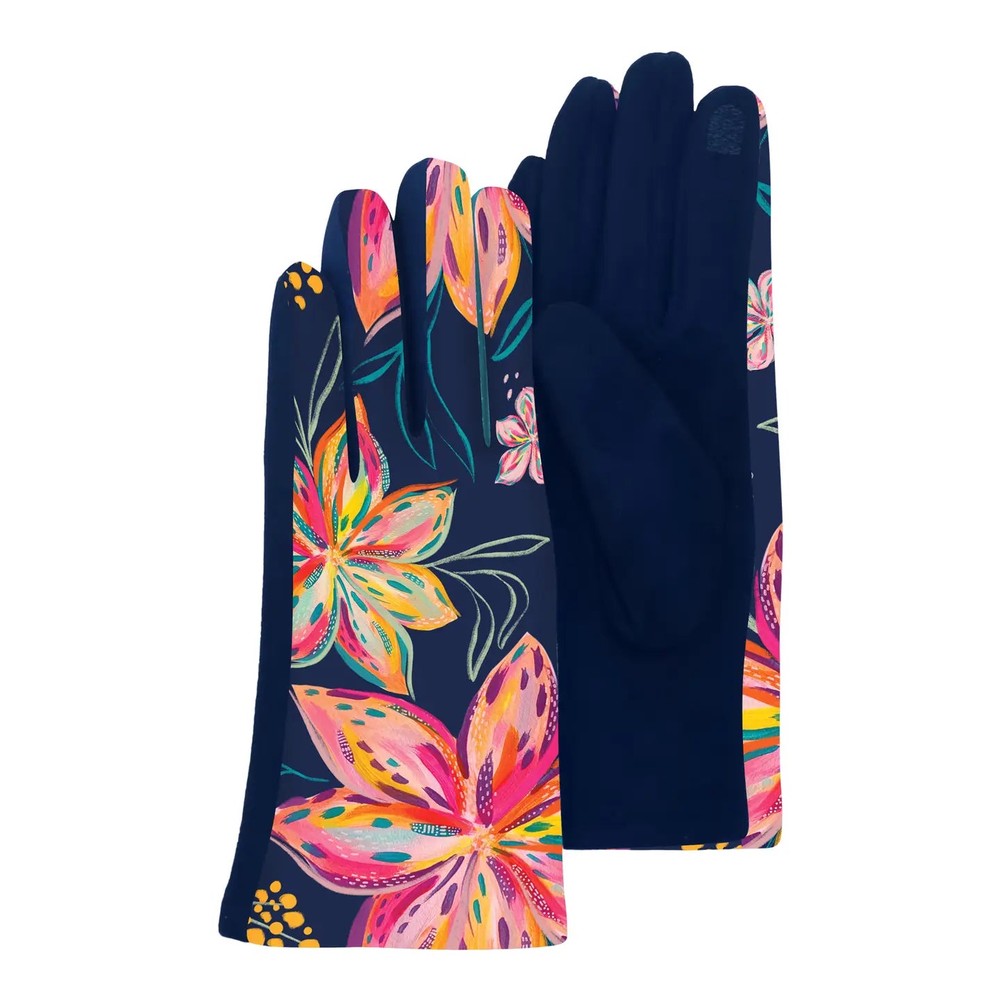 RainCaper GEVFL One Size Etta Vee Bold Flowers Touch Screen Gloves