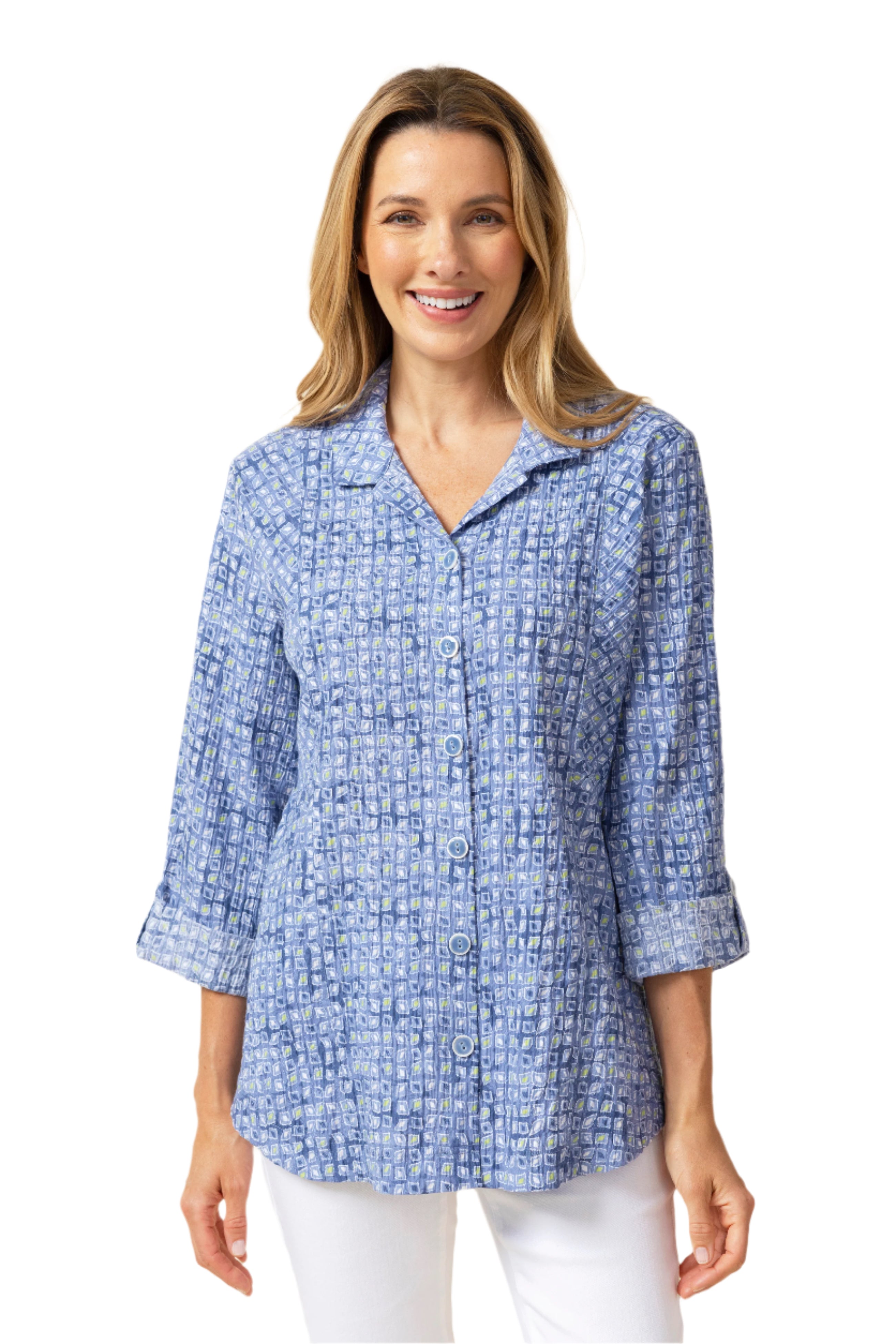 Habitat 40520R Rain Crinkle Cotton Miami Boyfriend Tunic