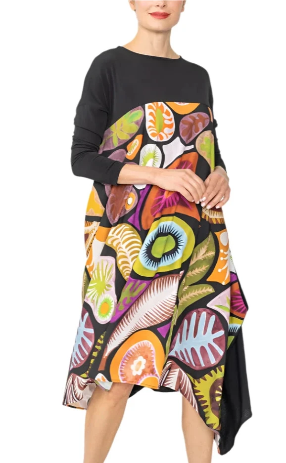 IC Collection 6693DMU Multicolor Printed Dress