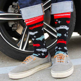 Foot Traffic 6922M Men's Vintage Cars Socks