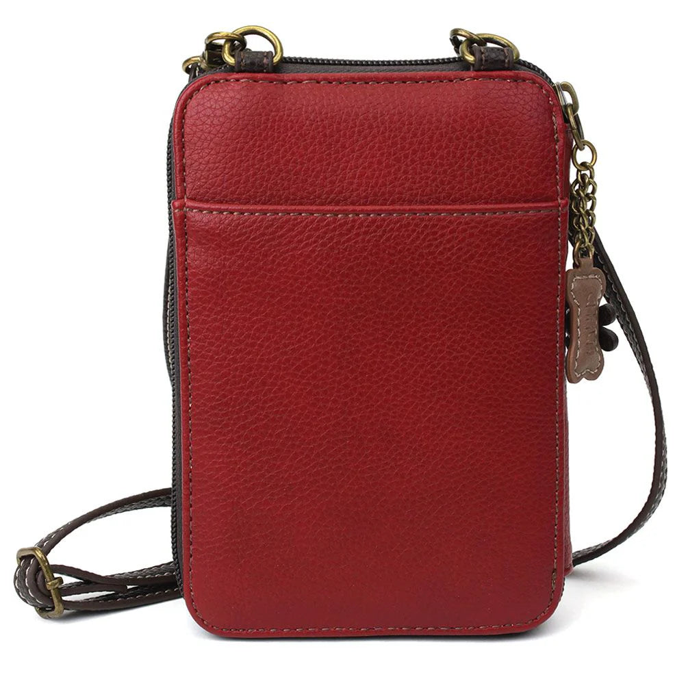 Chala 850DGB9 Burgundy DOG A Wallet Crossbody Purse
