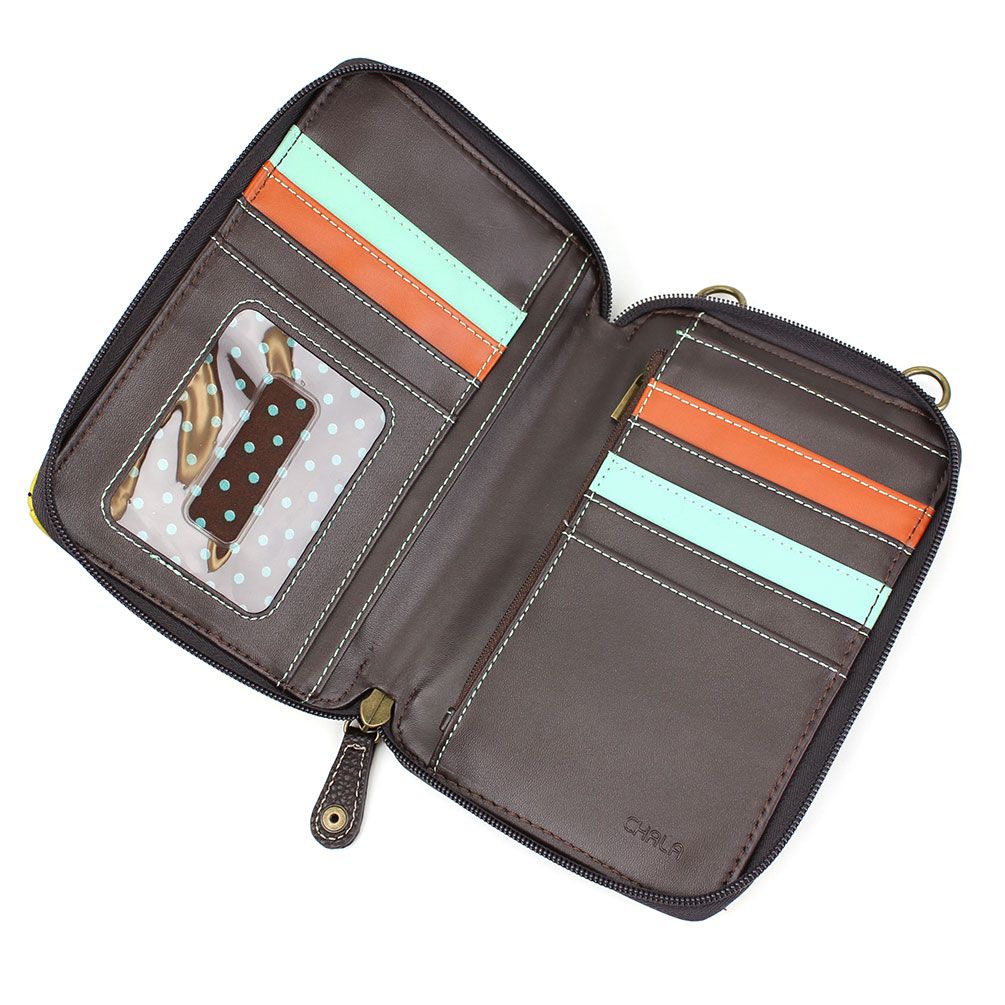 Chala 850LM0 LLAMA Mustard Wallet Crossbody Purse