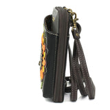 Chala 850SF6 SUNFLOWER Black Wallet Crossbody Purse