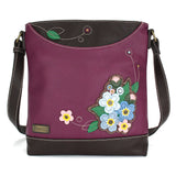 Chala 853FGN9 FORGET ME NOT Purple Sweet Messenger Tote Bag