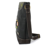 Chala 853MB6 MONARCH BUTTERFLY Black Sweet Messenger Tote Bag