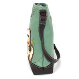 Chala 853LM4 LLAMA Teal Sweet Messenger Tote Bag