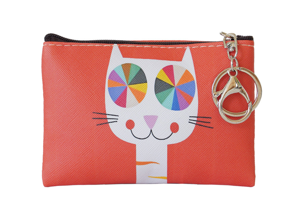 22Tote 8K3TC TECHNICOLOR CAT Orange Cat Coin Purse