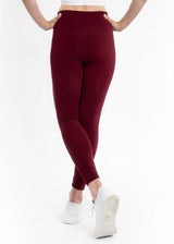 Elietian ET2001BG BURGUNDY Full Length Regular Fit One Size Leggings