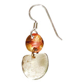 Whitney Designs E1348 Moonlight Reflections Sterling Silver, Copper and Brass Earrings