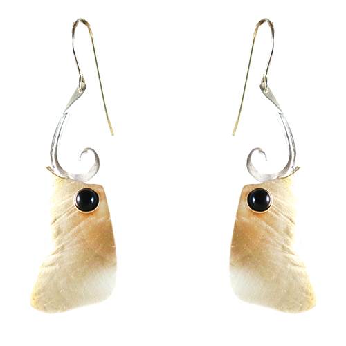 Whitney Designs E3964 Onyx and Sterling Vines Earrings