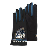 RainCaper G-LB06 Polka Dot Gatos Laurel Burch Texting Gloves