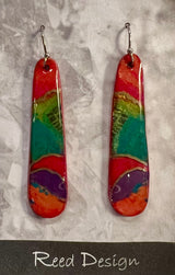 Susan Reed SR10 Handmade Wood & Resin Earrings