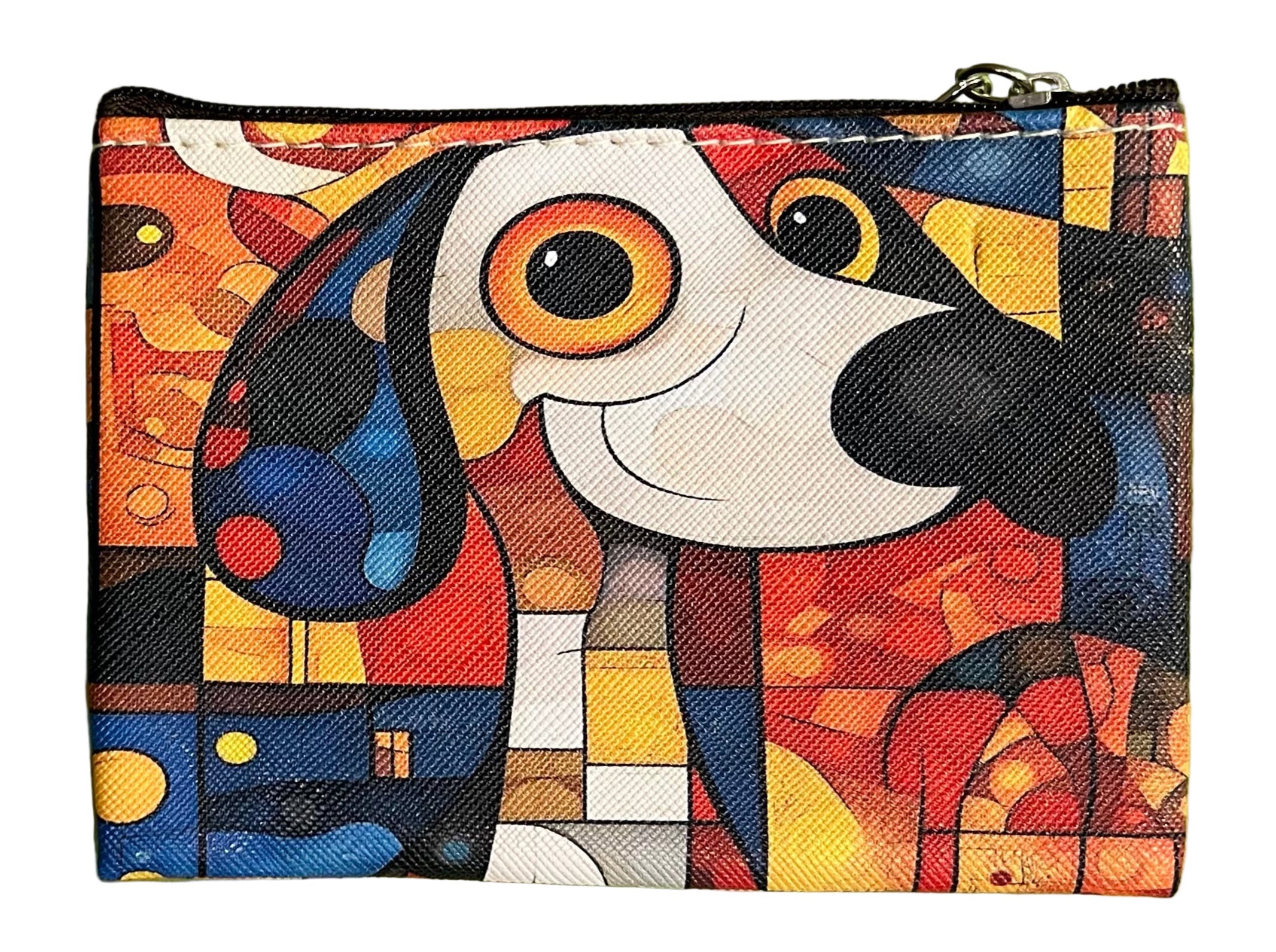 22Tote 50520NP NOSEY PARKER Multicolor Dog Coin Purse
