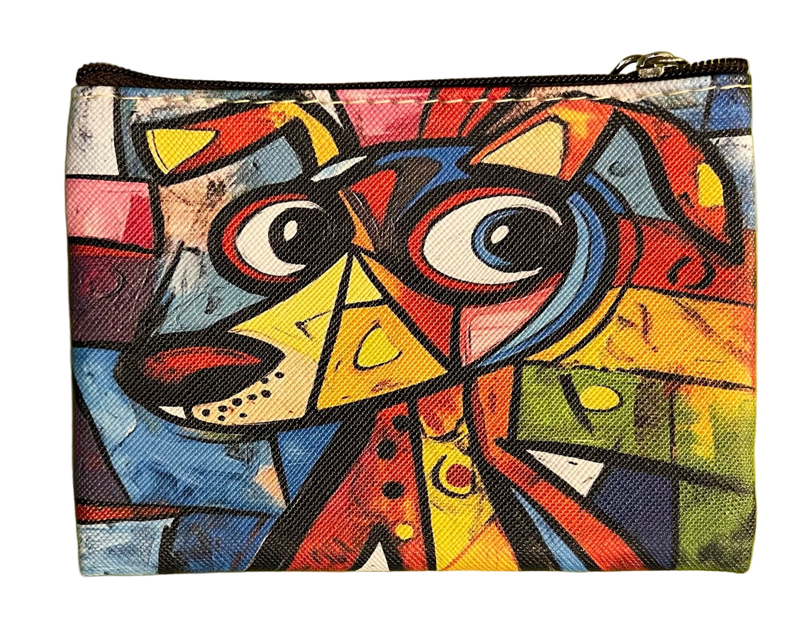 22Tote 50520SE SIDE EYE Multicolor Dog Coin Purse