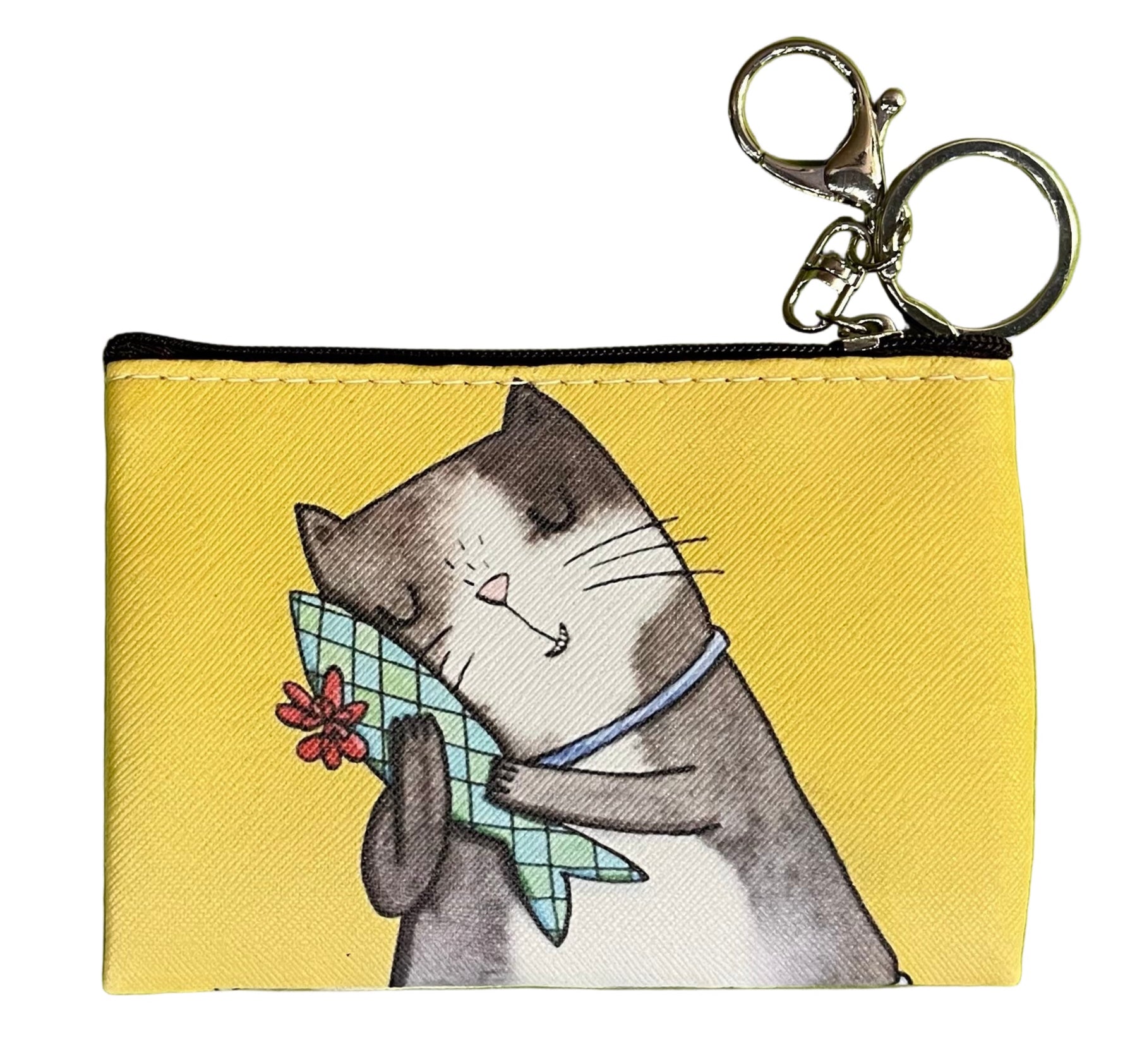 22Tote 8K4FSH FISHY FISHY Yellow Cat Coin Purse