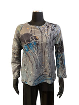 3 Potato T9JA JELLY A Soft Knit Shaped Sweatshirt