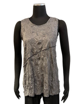 Vine Street 404CH Charcoal Crinkle Tank Top