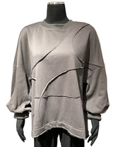 Terra T2114CH CHARCOAL One Size French Terry Knit Sweatshirt
