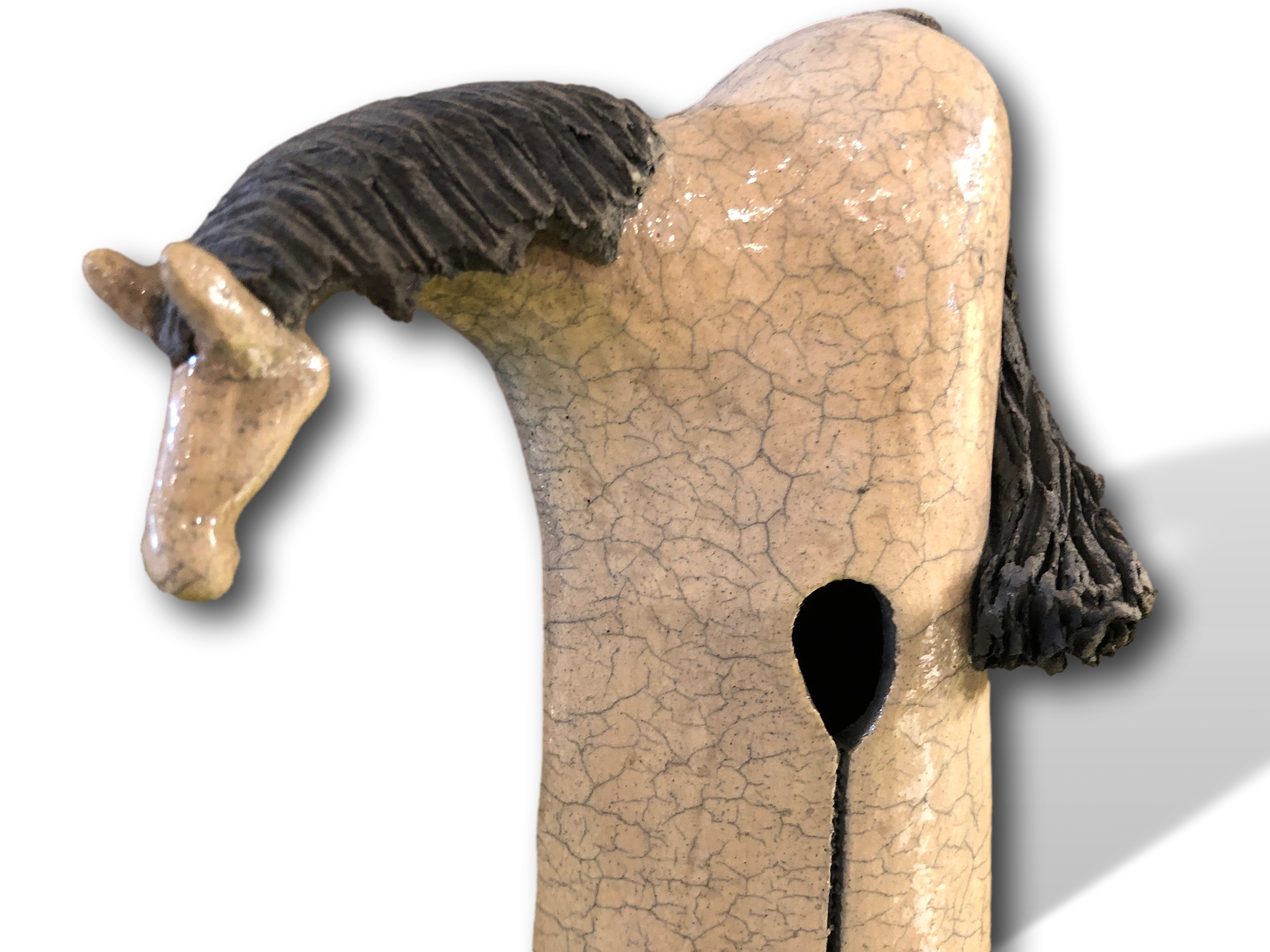 Alan Potter HRSWT18 Tall Cream & White Horse