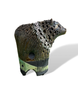 Alan Potter WLDBR Wild Boar Raku Ceramic Sculpture