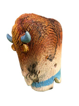 Alan Potter BISON Bison Raku Ceramic Sculpture