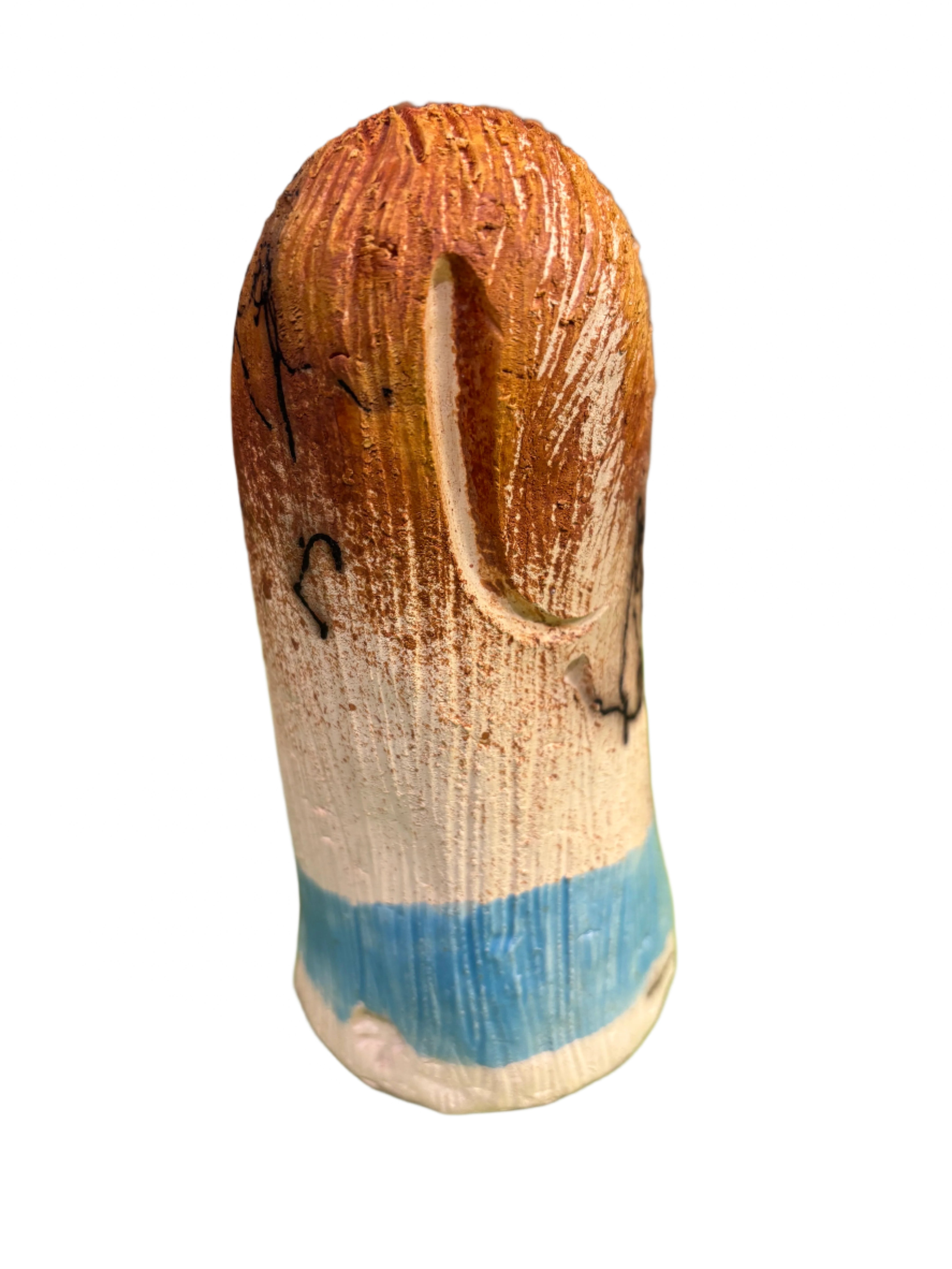 Alan Potter BISON Bison Raku Ceramic Sculpture