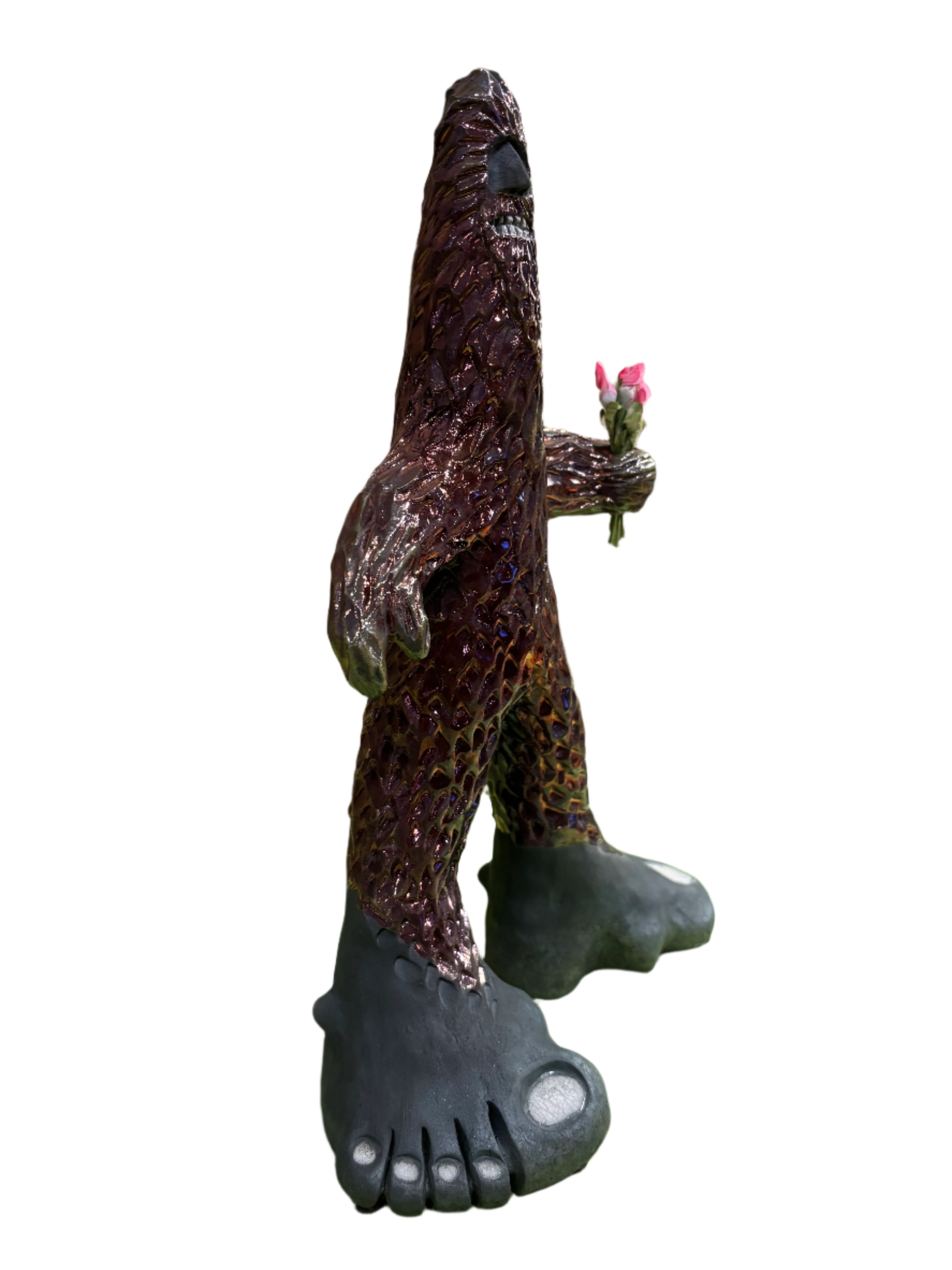Alan Potter CYFL Copper Yeti Big Foot With Flowers