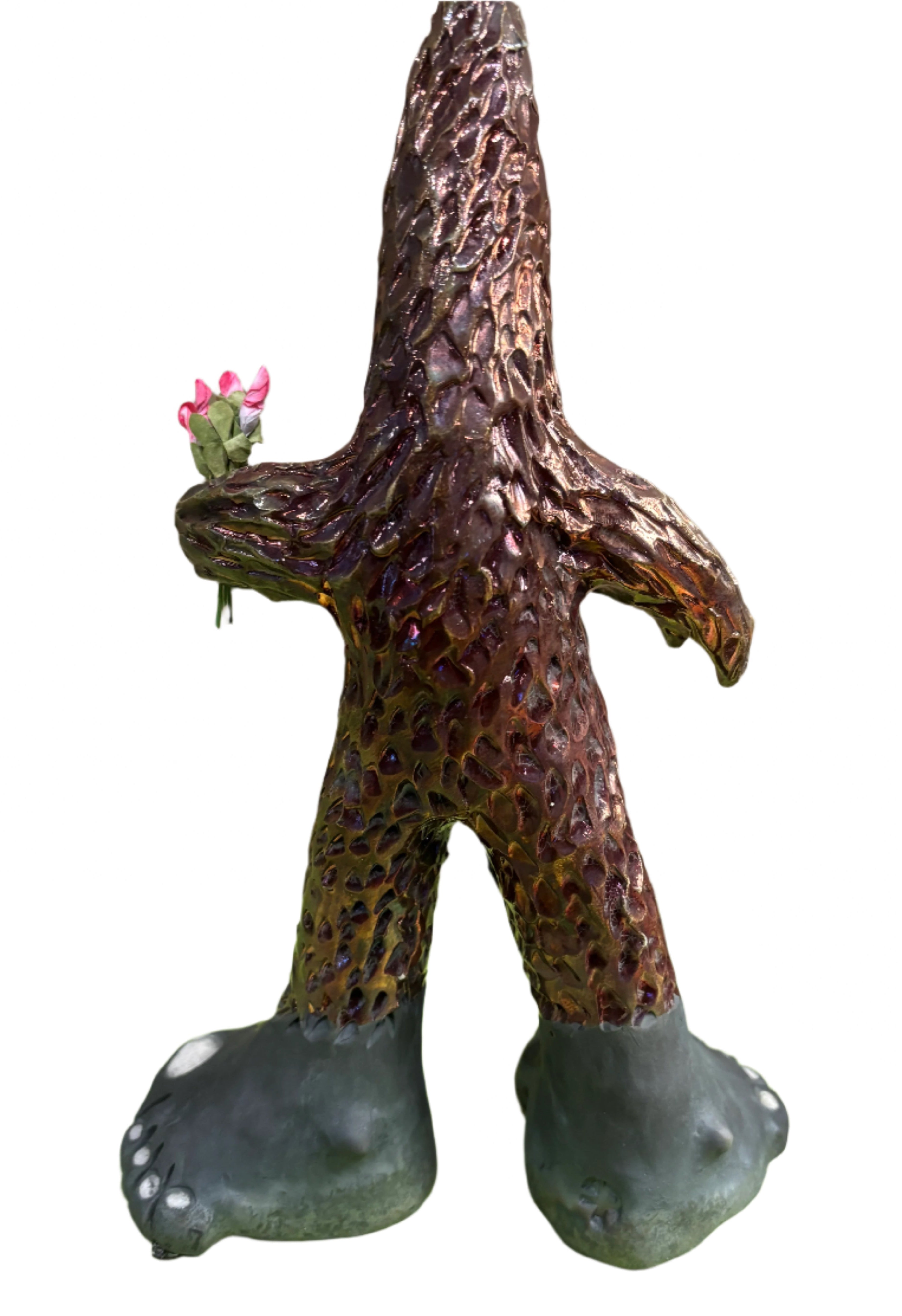 Alan Potter CYFL Copper Yeti Big Foot With Flowers