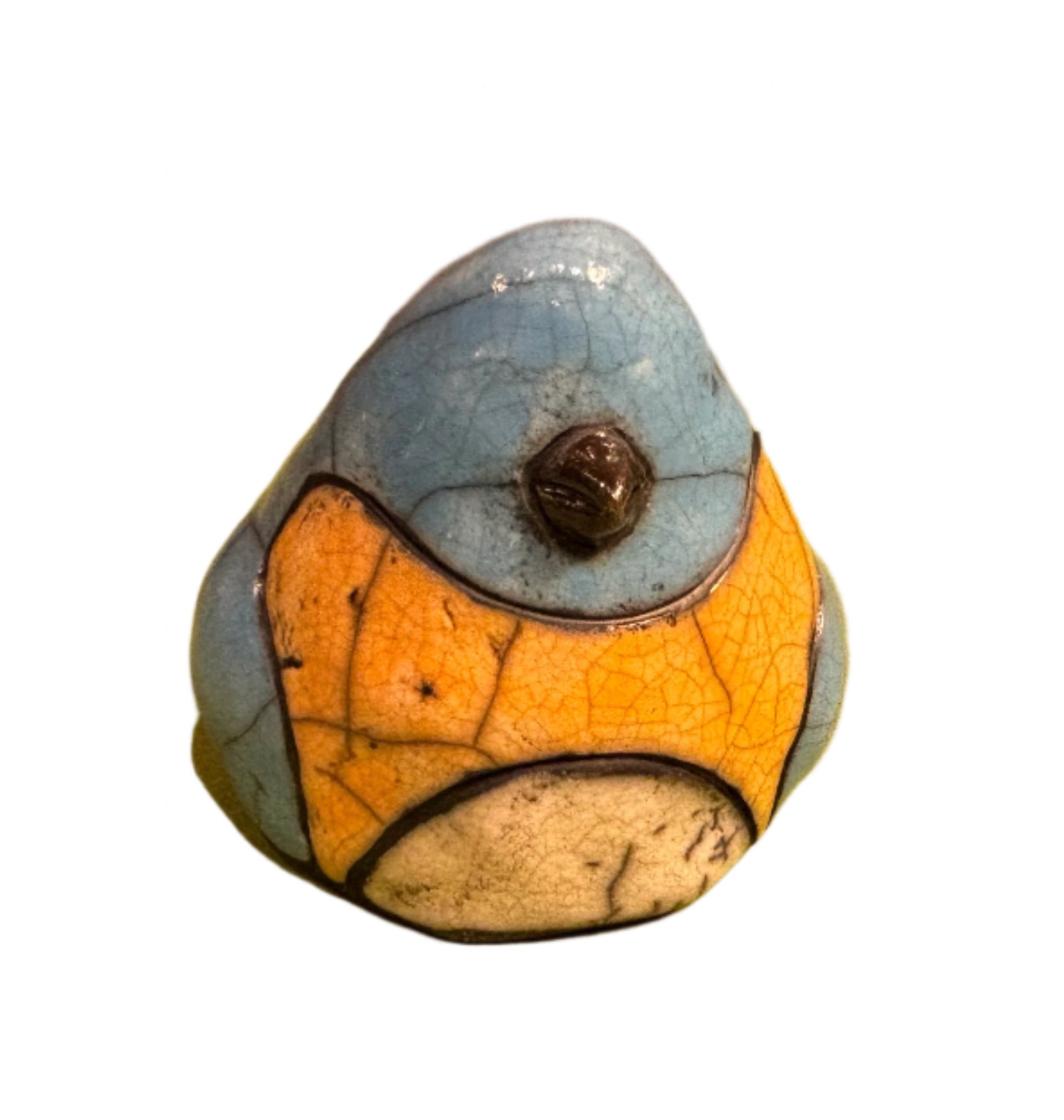 Alan Potter BBSM Bluebird Raku Ceramic Sculpture