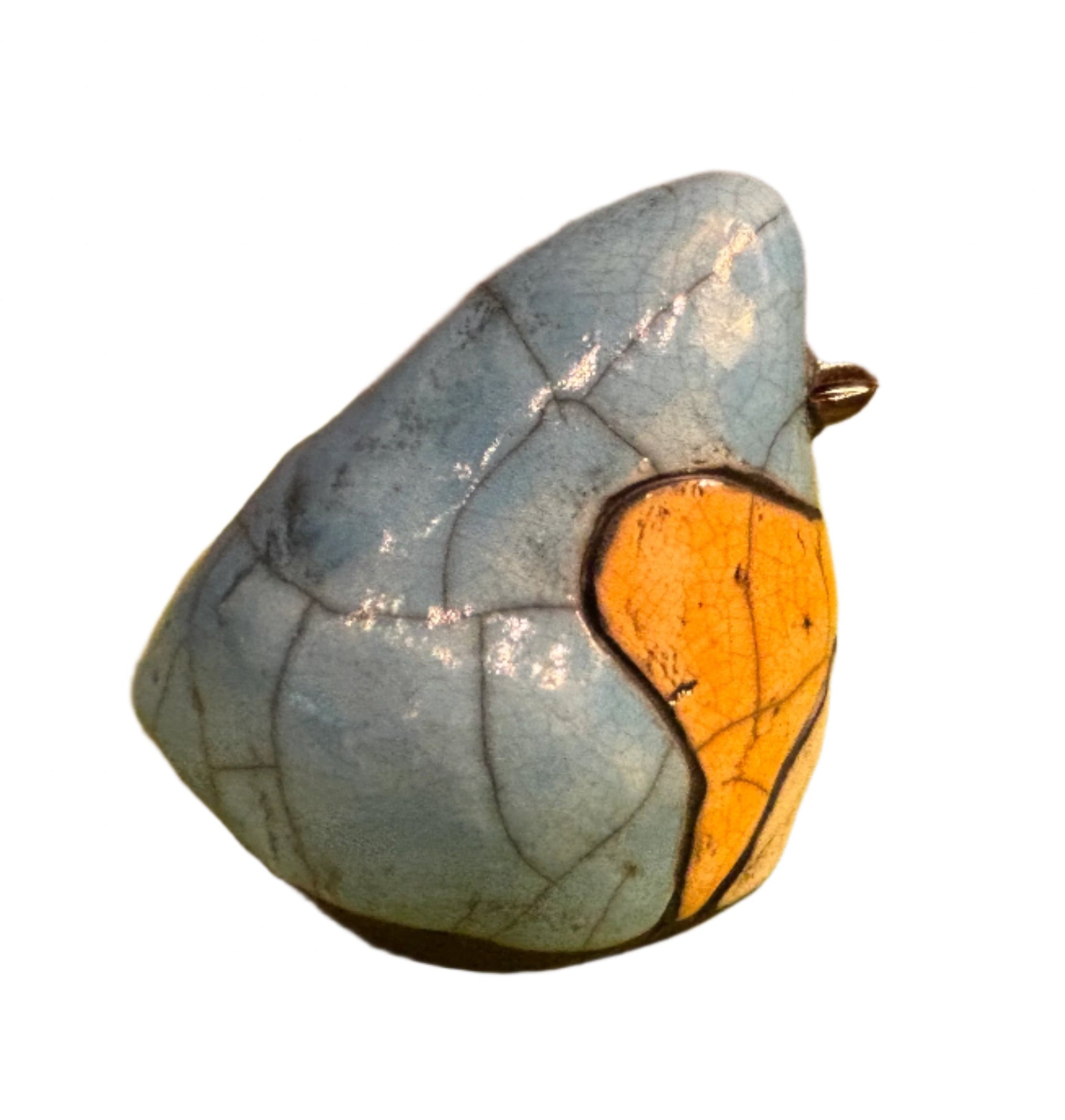 Alan Potter BBSM Bluebird Raku Ceramic Sculpture