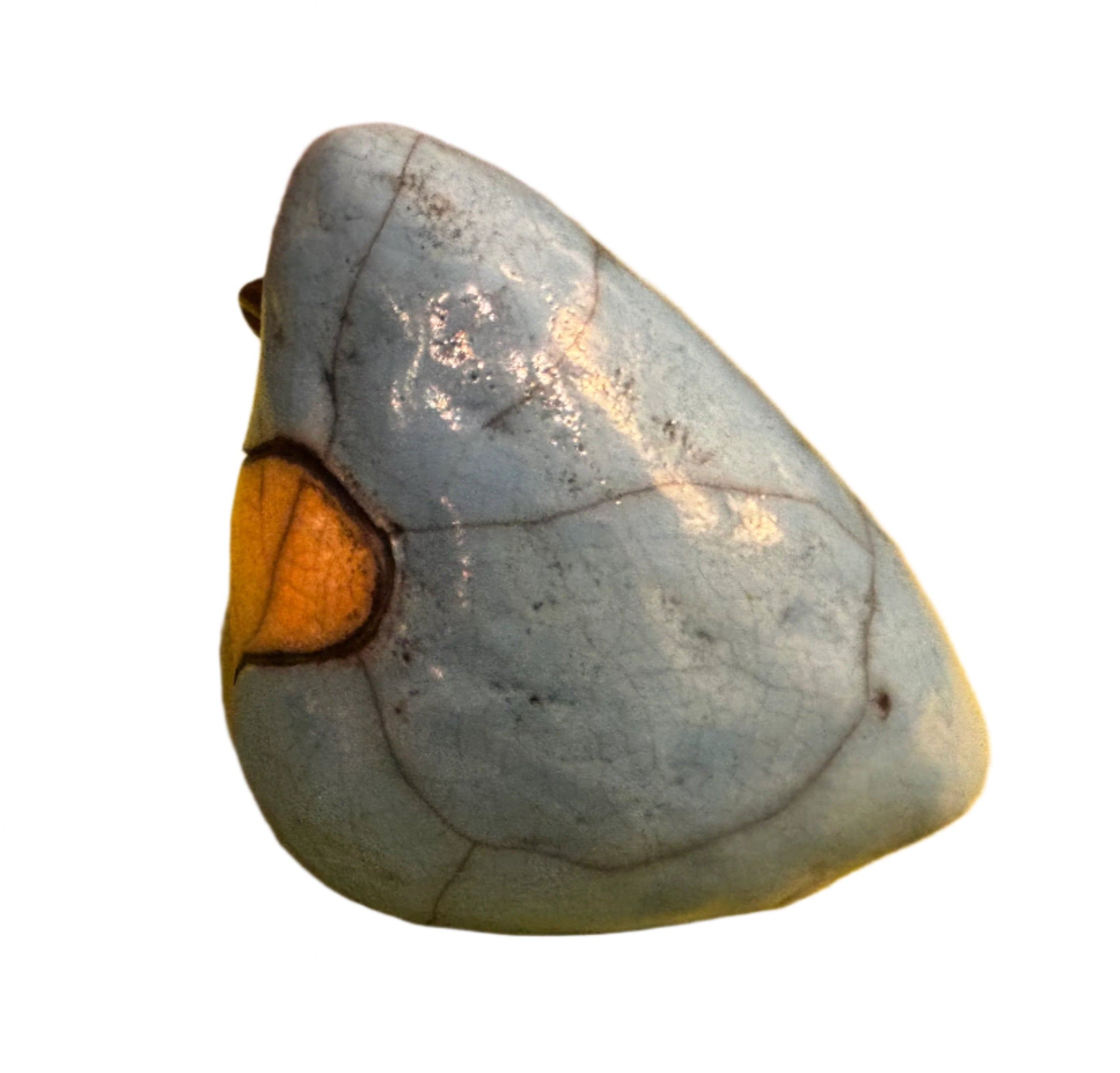 Alan Potter BBSM Bluebird Raku Ceramic Sculpture