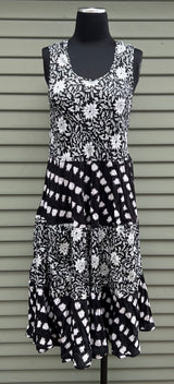 Dress Addict JOMIXT2 Black White Floral 100% Cotton Joy Dress