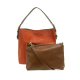 Joy Susan L8008-130 TERRACOTTA ORANGE Classic Hobo Handbag