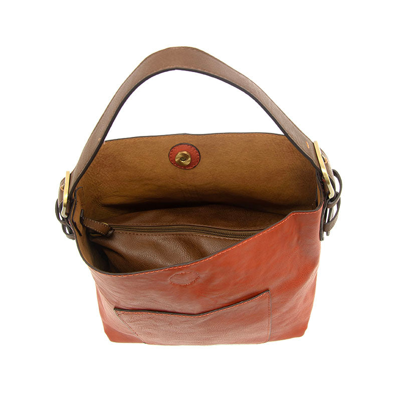 Joy Susan L8008-130 TERRACOTTA ORANGE Classic Hobo Handbag