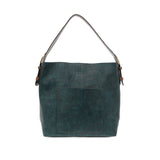 Joy Susan L8008-144 VIVID DEEP TEAL Hobo Handbag With Coffee Handle