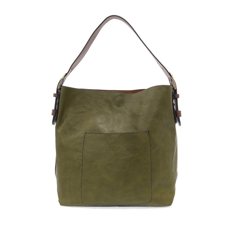 Joy Susan L8008-153 OLIVE BRINE Hobo Handbag With Coffee Handle
