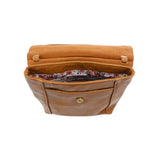Joy Susan L8259-27 CHESTNUT Jensy Front Flap Crossbody Handbag