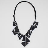 Sylca LS23N37BK Black and White Orinda Necklace